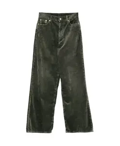 Вельветовые брюки цвета шалфея прямого кроя. Bellerose, зеленый