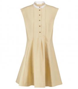 Мини-платье из льна и хлопка Chloé, Soften Brown