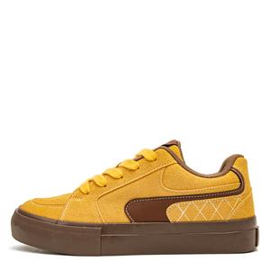 Скользостойкие износостойкие низкие кроссовки Skateboard для мужчин Far waves, желтый