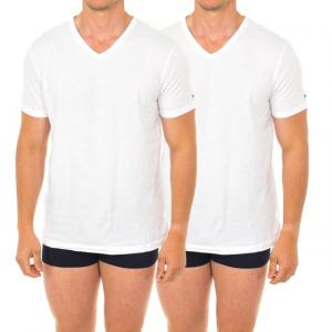 Набор из 2 мужских футболок с короткими рукавами um0um01029 Tommy Hilfiger, белый