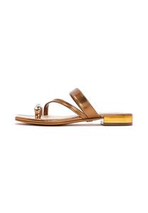 Сандалии с Т-образной застежкой Derimod, цвет Bronze
