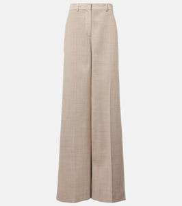 Широкие брюки из шерсти Alana Joseph, Affogato