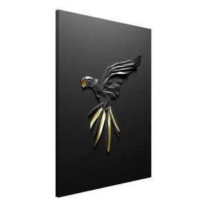 Фреска Artgeist Black Parrot, серый
