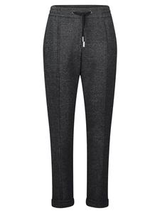 Betty & Co Брюки плиссе в крапчатом черном цвете