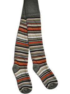 Normani Детские термоколготки в полоску, цвет хаки