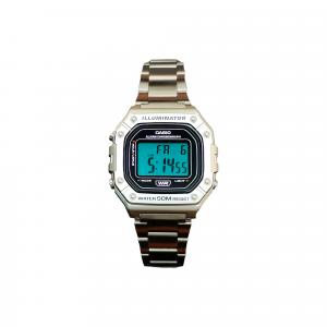 CASIO Часы G Shock W 218HD 1A, Silver Dial Cyan Watch Glass