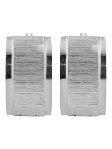 Adeliás Женские серьги - серьги-кольца на шарнирах из нержавеющей стали серебристого цвета