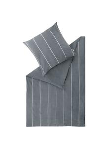 Зимнее постельное белье фланель антрацитового цвета ESPRIT, 155x220 см (40x80 см)