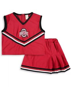Комплект из 2 предметов поддержки Big Girls Scarlet Ohio State Buckeyes Little King Apparel