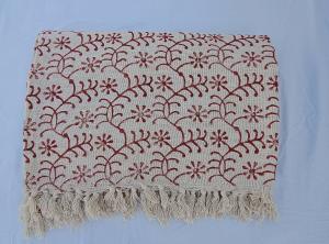 Плед с принтом Queen Size Rishika Textile, бежевый