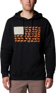 Толстовка с капюшоном Columbia, Black/Blaze Dog Flag