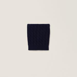 Шерстяной топ MIU MIU, темно-синий