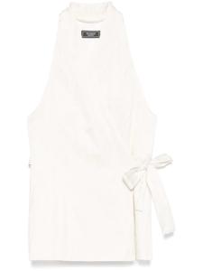 Peserico жилет с поясом, белый