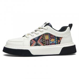 AOKANG Кроссовки Air Force One Series Low Top для скейтбординга мужские бело-голубые + носки премиум-бренда O'Connor 1 пара, цвет White Blue+O'Connor Premium Brand Socks 1 Pack