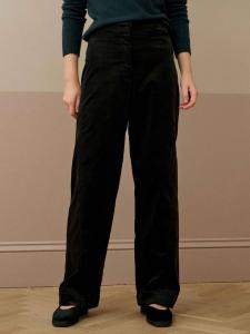 Брюки-бананы из вельвета Brora, Carbon