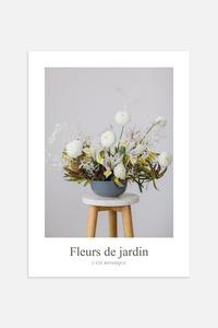 Плакат renoncules бледнеет Postery, 30x40 см, белый