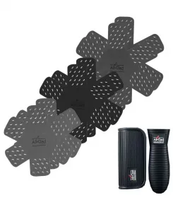 Набор из 8 силиконовых защитных накладок для посуды с силиконовыми ручками All-Clad, черный