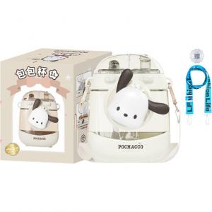 Пластиковые стаканы для воды Sanrio, Pacha Dog Water Cup + Lflife Water Cup Strap
