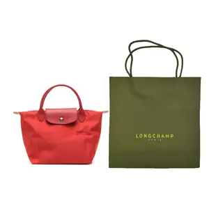 LONGCHAMP Сумка из переработанных материалов малого размера для женщин томатного цвета