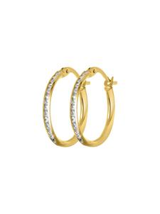 Круглые серьги из золота 375 пробы Lucardi