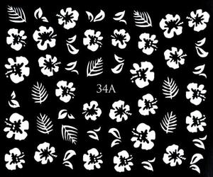 Водные наклейки металлизированные для ногтей - № 34А, Raisin