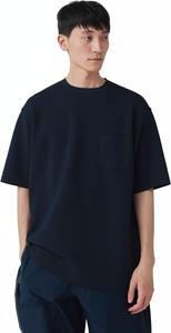 Футболка Snow Peak KN-25SU002 Co/Pe из трикотажа, с коротким рукавом, мужская, женская, темно-синий