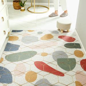 Dajiang Ковер 120х160 см из ПВХ, для прихожей, с петлевым ворсом, противоскользящий, в гексагональном стиле