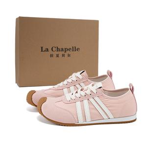 La Chapelle Износостойкие, легкие, дышащие и нескользящие. Низкие повседневные туфли, женские, розовые