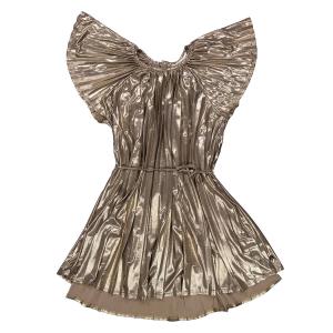 Little Eleven Paris Девочки Золотое Платье Берен Короткое