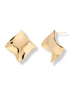 Позолоченные серьги-гвоздики «Клаудия» Brook & York, gold