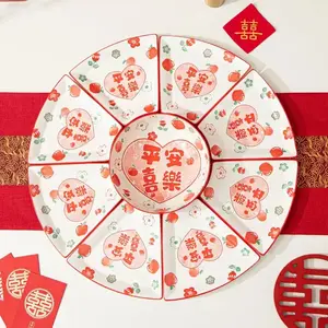 CERAMICS Underglaze Color Набор керамических тарелок Peace And Joy, 19 предметов