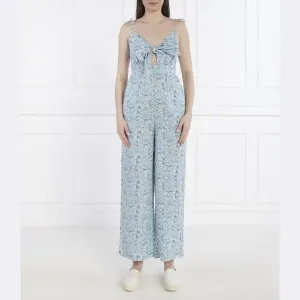 Льняной комбинезон Matilde классического кроя Pepe Jeans London, синий