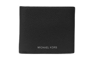 Хадсон Кожаная Кожа С Бумажником Мужская Черная MICHAEL KORS