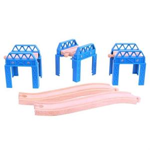 Bigjigs Toys, набор опор для деревянных поездов.