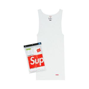 Топ Supreme x Hanes Tagless Tank Tops (3 Pack), White