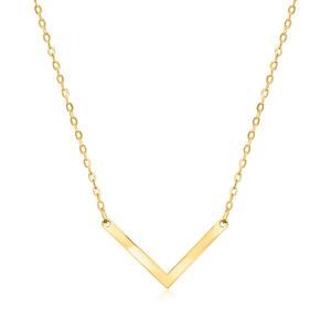 Ожерелье Canaria Italian V из 10-каратного желтого золота Canaria Fine Jewelry, 16 In