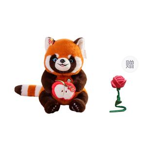 Плюшевая кукла Sweet Fruit Panda, высота 28см/36см/50см Doudou Beibei, розовый