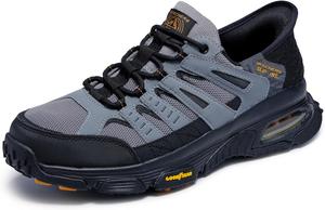 Мужские кроссовки Skechers Skech-air Envoy Emissary без шнурков, черный/серый