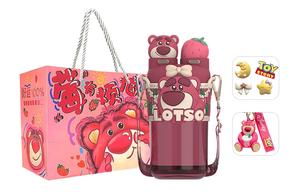 Кружка для воды, поильник с трубочкой 700 мл практичная Disney, красный