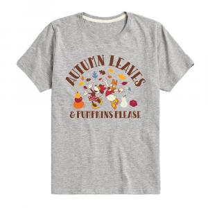 Осенние листья и тыквы Диснея, пожалуйста Licensed Character, серый