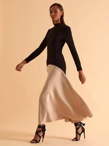 Платье с цветными блоками Acacia FLORERE, Black/Beige