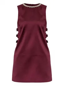 Мини-платье с вырезами Self-Portrait, красный