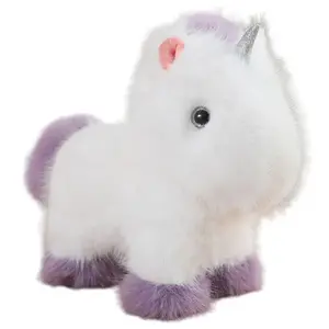 Сладкая плюшевая кукла мечтательные единороги плюшевая кукла высота 24см/45см/55см Mr. Toy, фиолетовый