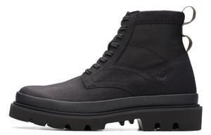 Clarks Ботинки тактические короткие из коровьей кожи мужские black