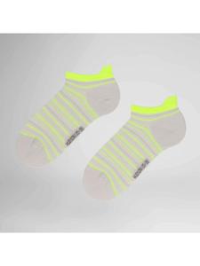 Носки-кроссовки Line с узором в свежем желтом цвете Hudson