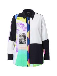 Блуза Ulla Popken Hemdbluse, цвет schneeweiß