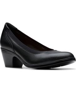 Женские туфли-слипоны Emily2 Edyth Clarks, Black Leather