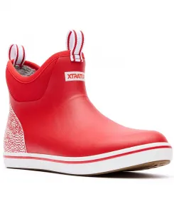 Мужские ботинки до щиколотки Tailgate 6 in Ankle Deck Boot XTRATUF, красный