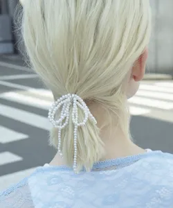 Многослойная ленточная заколка для волос Goldy, цвет Rhodium 2