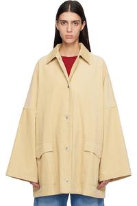 Рубашка-Куртка из вельвета, рабочая куртка Toteme, бежевый